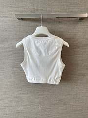 Okify Loewe White Crop Top  - 3