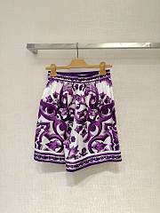 Okify Dolce & Gabbana Purple Shorts - 4