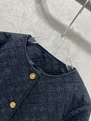 Okify Celine Twill Cotton Jacquard Jacket In Black  - 6