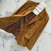 Okify YSL Brown Suede Vest Jacket - 6