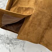 Okify YSL Brown Suede Vest Jacket - 3