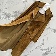 Okify YSL Brown Suede Trench Coat  - 4