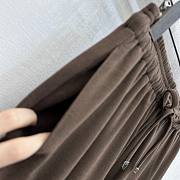Okify MiuMiu Brown Drawstring Straight Leg Pants - 6