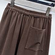 Okify MiuMiu Brown Drawstring Straight Leg Pants - 4
