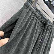 Okify MiuMiu Gray Drawstring Straight Leg Pants - 4