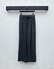 Okify MiuMiu Gray Drawstring Straight Leg Pants - 1