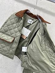 Okify MiuMiu Gray Cotton Padded Jacket - 5