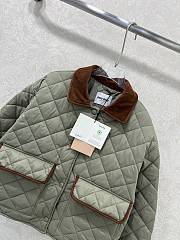 Okify MiuMiu Gray Cotton Padded Jacket - 4