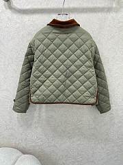 Okify MiuMiu Gray Cotton Padded Jacket - 2