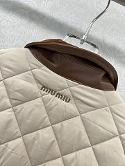 Okify MiuMiu Beige Cotton Padded Jacket - 5