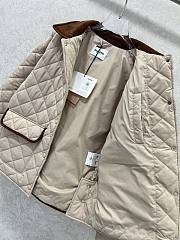 Okify MiuMiu Beige Cotton Padded Jacket - 4