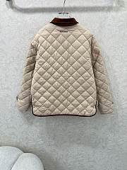 Okify MiuMiu Beige Cotton Padded Jacket - 2