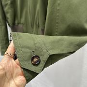 Okify Bottega Veneta Green Zip-up Jacket With Woven Leather Collar - 6