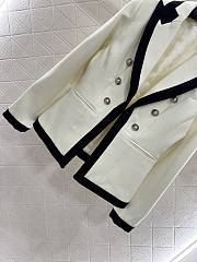 Okify Balmain Cream White Vest  - 6