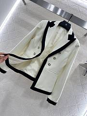 Okify Balmain Cream White Vest  - 5