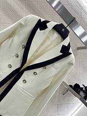 Okify Balmain Cream White Vest  - 4