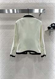 Okify Balmain Cream White Vest  - 3