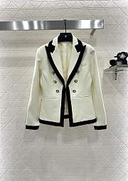 Okify Balmain Cream White Vest  - 1