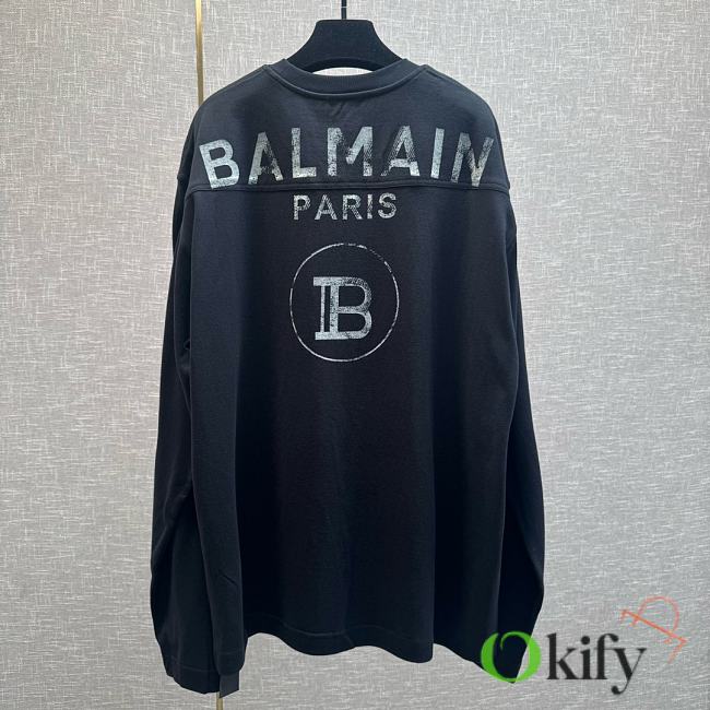 Okify Balmain Black Sweater  - 1