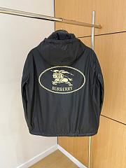 Okify Burberry Black Padded Hooded Jacket - 2