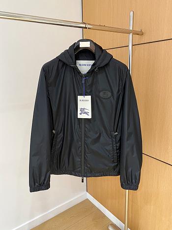 Okify Burberry Black Padded Hooded Jacket