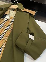 Okify Burberry Green Trench Coat  - 5