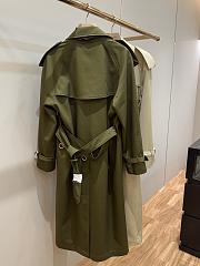 Okify Burberry Green Trench Coat  - 3