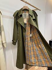 Okify Burberry Green Trench Coat  - 2