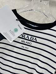 Okify Prada Slim Fit Striped Base Shirt - 4