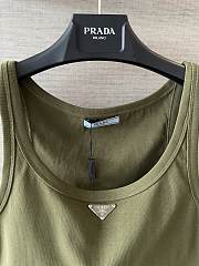 Okify Prada Green Crop Top  - 5