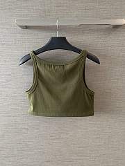 Okify Prada Green Crop Top  - 3
