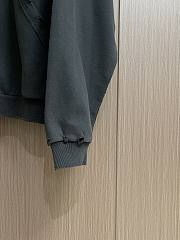 Okify Balenciaga Lettered Tape Black Zipper Jacket - 6