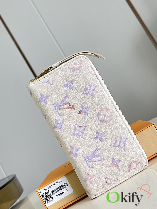 Okify Louis Vuitton Zippy Long Wallet In Beige Dream M25594 19.5x10.5x2.5cm - 1