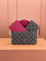 Okify Louis Vuitton Felicie Pochette Brown Monogram 21x12x3cm M81896 - 3