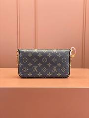 Okify Louis Vuitton Felicie Pochette Brown Monogram 21x12x3cm M81896 - 4