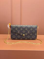 Okify Louis Vuitton Felicie Pochette Brown Monogram 21x12x3cm M81896 - 6