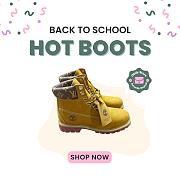 Okify Louis Vuitton x Timberland Yellow Boots  - 1