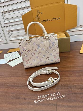 Okify Louis Vuitton OnTheGo PM Bag In Dream Beige M25770 25x19x11.5cm