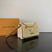Okify Louis Vuitton Twist PM Slim Bag In Raffia M14309 23x16x8cm - 3