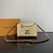 Okify Louis Vuitton Twist PM Slim Bag In Raffia M14309 23x16x8cm - 1