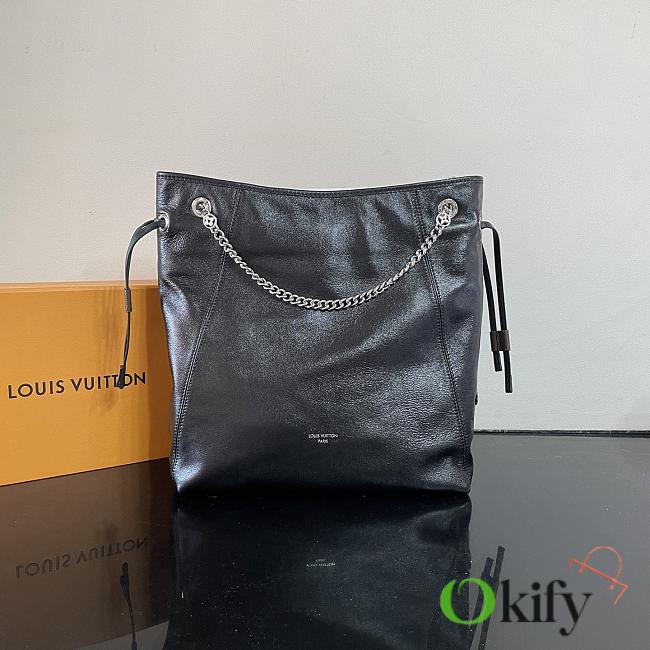Okify Louis Vuitton Off Duty Vibe MM Bag In Black M25545 24x33x11.5cm - 1