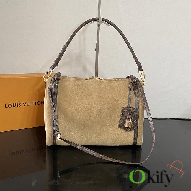 Okify Louis Vuitton Express MM Bag In Beige Hazelnut M26358 36x24x18.5cm - 1