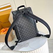 Okify Louis Vuitton Christopher MM Backpack In Black Monogram 41x48x13cm - 4