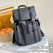 Okify Louis Vuitton Christopher MM Backpack In Black Monogram 41x48x13cm - 1