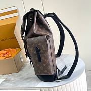 Okify Louis Vuitton Christopher MM Backpack In Brown Monogram 41x48x13cm - 3