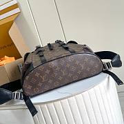 Okify Louis Vuitton Christopher MM Backpack In Brown Monogram 41x48x13cm - 2