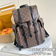 Okify Louis Vuitton Christopher MM Backpack In Brown Monogram 41x48x13cm - 1