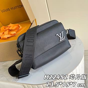 Okify Louis Vuitton Fastline Messenger Bag In Black M22482 23.5x18x7cm