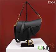 Okify Dior Saddle Bag In Black 25.5x20x6.5cm - 2
