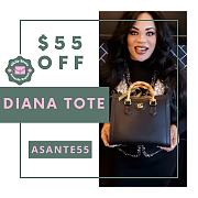 Okify Gucci Diana Medium Tote Bag In Black 35x30x14cm - 1
